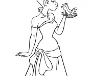 Coloriage La princesse et le prince Naveen