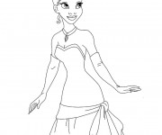 Coloriage La princesse sourit