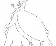 Coloriage La ravissante princesse Tiana