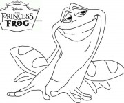 Coloriage Le prince Naveen en tant que grenouille