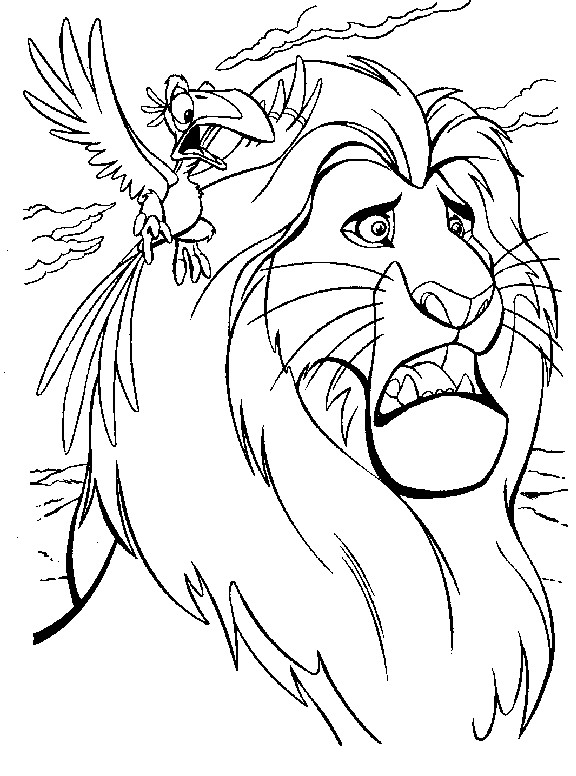 Coloriage Le Roi Lion gratuit à imprimer liste 40 à 60