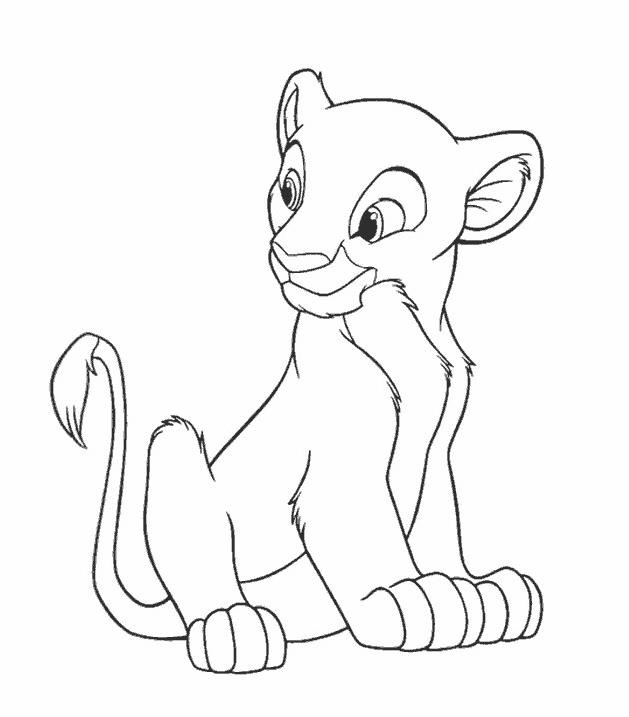 Coloriage Le Roi Lion En Tant Que Enfant Dessin Gratuit A Imprimer