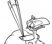 Coloriage et dessins gratuit Zazu disney à imprimer