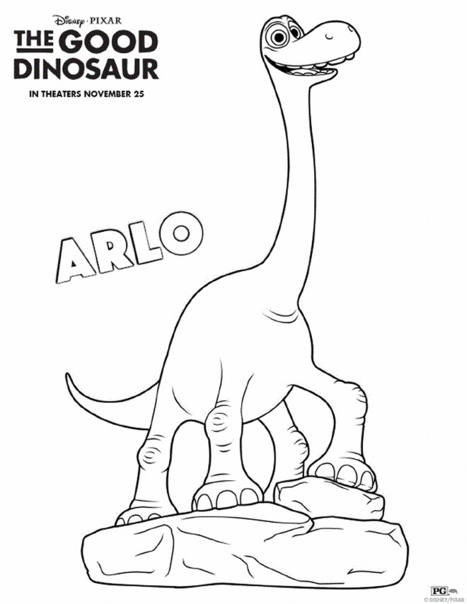 Le Voyage D Arlo Coloriage