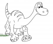 Coloriage Le bon dinosaure Disney