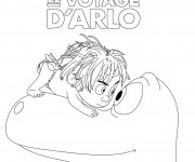 Coloriage Le voyage d'Arlo