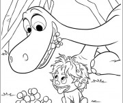 Coloriage et dessins gratuit Spot trouve des fruits pour Arlo à imprimer