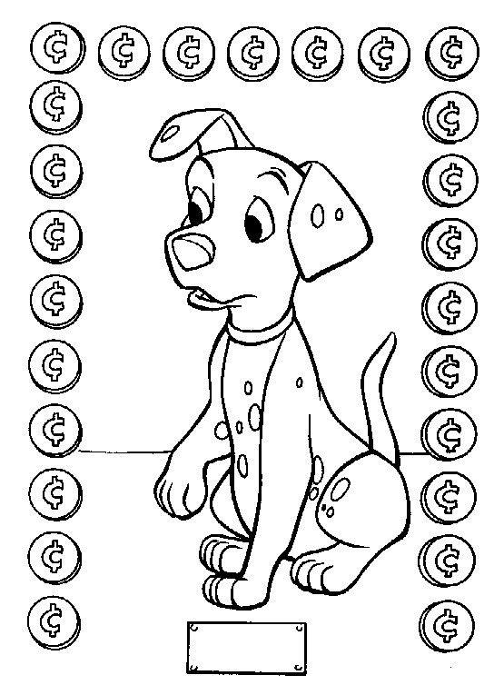 Coloriage dalmatien de disney adulte - JeColorie.com