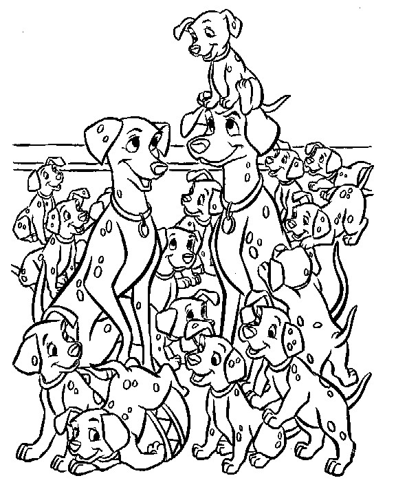 Coloriage Dalmatien De Disney Adulte Dessin Disney Adulte à imprimer