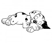Coloriage Patch endormie