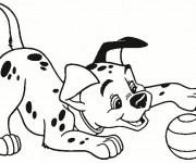 Coloriage et dessins gratuit Patch: Les 101 dalmatiens à imprimer