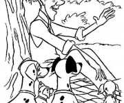 Coloriage Roger et les damatiens