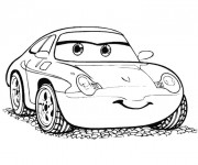 Coloriage Cars Sally Carrera