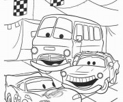 Coloriage et dessins gratuit Flash Mcqueen pour enfant à imprimer