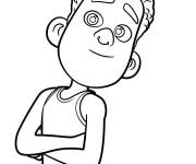 Coloriage Alberto de Luca Disney style kawaii