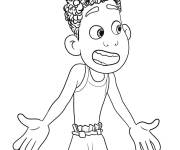Coloriage Alberto l'ami de Luca et l'h&eacute;ros du Film de Disney de 2021