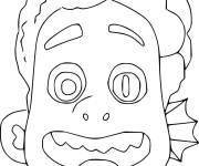 Coloriage Alberto Scorfano a peur