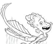 Coloriage Alberto Scorfano en nageant
