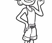 Coloriage Cute Alberto de Luca Disney Pixar