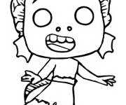 Coloriage Funko pop Monstre marin Luca