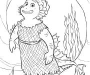 Coloriage La m&egrave;re de Luca Daniela Paguro de Disney