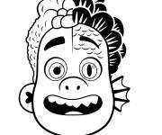 Coloriage Le mignon monstre marin Alberto confus