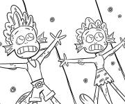 Coloriage Les aventures de Luca et d'Alberto