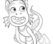 Coloriage Luca Alberto dans sa forme marine