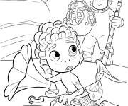 Coloriage Luca avec Gramophone et Alberto