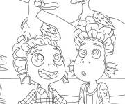 Coloriage Luca et Alberto dans un sc&egrave;ne si dr&ocirc;le du film