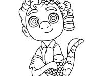 Coloriage Luca Paguro de Disney Pixar en ligne