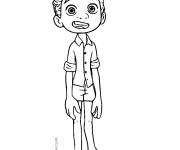 Coloriage et dessins gratuit Luca Paguro Humain adorable à imprimer