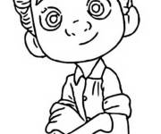 Coloriage Luca Paguro simple