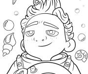 Coloriage Luca pour les enfants d'&acirc;ge pr&eacute;scolaire avec des motifs