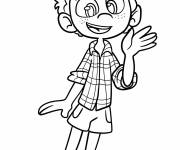 Coloriage Luca sous forme humaine te salue