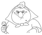 Coloriage Luca vieille grand-m&egrave;re en col&egrave;re