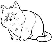 Coloriage Machiavel le chat &agrave; colori