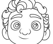 Coloriage Masque du gar&ccedil;on Luca Paguro