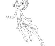 Coloriage Monstre marin luca dessin anim&eacute;