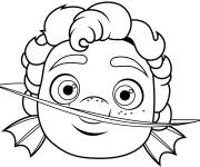 Coloriage et dessins gratuit Monstre marin Luca vue de face à imprimer