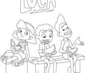 Coloriage Personnage du film Disney Giulia Luca et Alberto