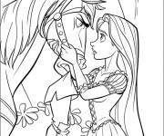 Coloriage Maximus et Raiponce Disney