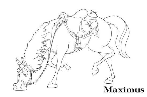 Coloriage et dessins gratuits Maximus Le cheval à imprimer