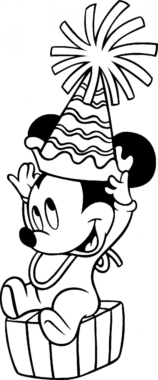 Coloriage et dessins gratuits Bébé Mickey à imprimer