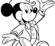 Coloriage Le gentilhomme Mickey