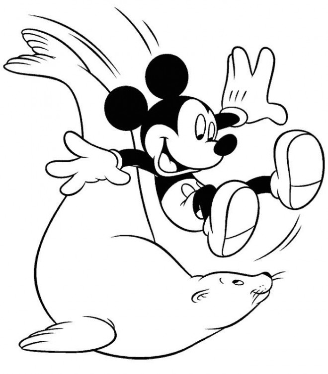 Coloriage et dessins gratuits Mickey à imprimer