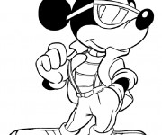 Coloriage Mickey badboy