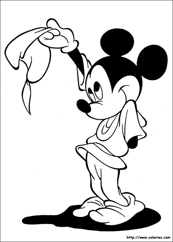 Coloriage et dessins gratuits Mickey en tant que robin des bois à imprimer