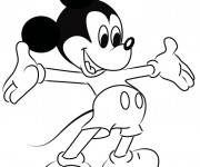 Coloriage et dessins gratuit Petit Mickey à imprimer