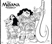 Coloriage Moana Disney le film